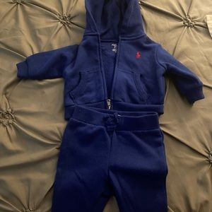 Blue polo baby boy swear suit